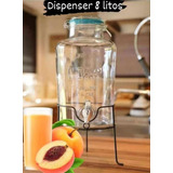 Dispenser/jugo/bebidas/8.9lts De Acrilico Con Base/ Canilla