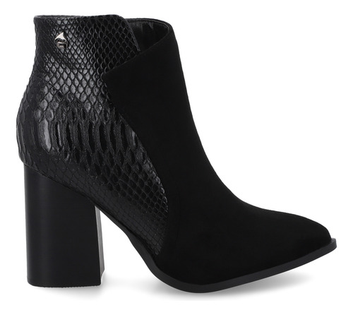 Botin Mujer Taco Negro 35552