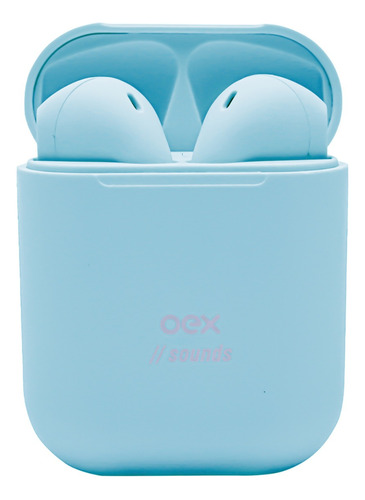 Fone De Ouvido Par Sem Fio Duplo Wireless Oex Tws11 Azul