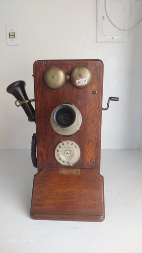 Telefone Antigo Americano Marca Kellogg ( Only Wood1557)