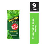 Preservativo Blowtex Menta Leve 9 Pague 6 Unidades