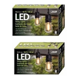 2 Cajas Tira Luces Serie Led Estilo Vintage Exterior 14.6m