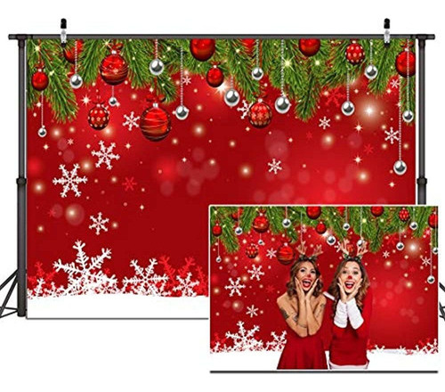 Dudaacvt 8x6ft Snowflake Christmas Backdrop For Winter Noche