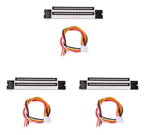 3 Indicadores De Nivel De Música Led Dual Spectrum Vu Meter
