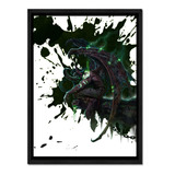 Warcraft Illidan Stormrage - Cuadro (30 X 40 Marco Negro)