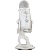 Microfono Gamer Stream Blue Yeti Unidireccional Eq -blanco