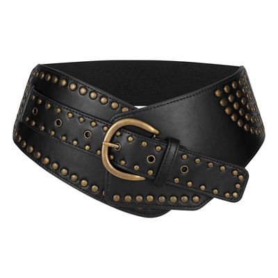 Cinturón Ancho Vaquero Mujer Vintage Corset Para Vestidos Negro Pequeño