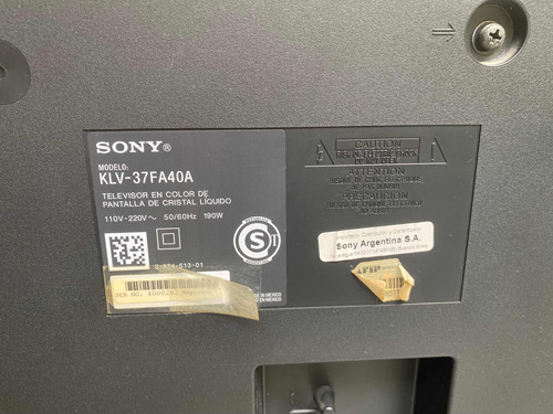 Tv Sony Bravía Pulgadas 40   Como Repuesto *no Hago Envío