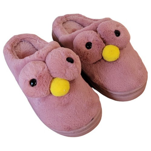 Pantuflas Peluche Dama Mujer Corderito Importada Abrigo Moda