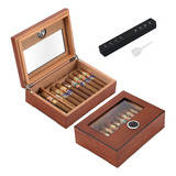 Estuche Para Puro Tisfa Humidor De Cigarros, Caja De Cigarro