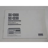 Manual Deck Sansui Sc-1300/sc-1330 Instrucciones. Japan