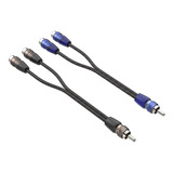 Rockrix 0.6ft 2 Hembra A 1 Macho Rca Y Adaptador Splitter C