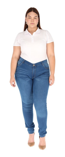 Pantalón Mezclilla Austin Curvy Plus Aum535 Talla Extra 