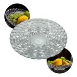 Frutera Centro De Mesa Redondo Cristal Deco 