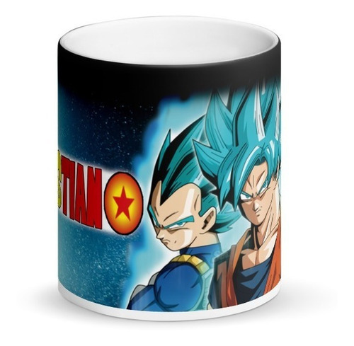 Mug Mágico Goku Super Saiyan Dios Personalizado Con Nombre