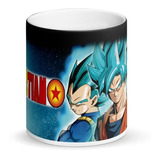 Mug Mágico Goku Super Saiyan Dios Personalizado Con Nombre