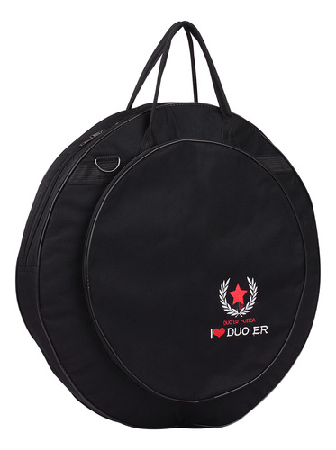 Bolsa Gig Bag Doble Negra Con Platillos, Mochila De 10 Mm, H