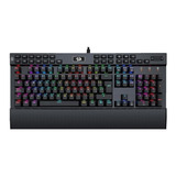 Teclado Gamer Redragon Yama K550 Qwerty Inglés Us Color Negro Con Luz Rgb