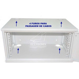 Mini Rack Parede Padrão 19 5u X 370mm Preto Rede Lan Utp +nf