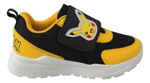 Tenis Niño Niña Pokemon Pikachu Yuyin Po4030 Negro Amarillo