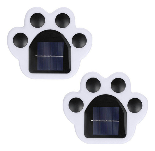 Energía Solar Led Animales Perro Cachorro Paw Print Luces