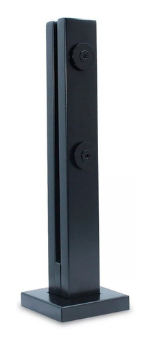 Coluna Torre Em Inox 40 Cm 2 Furos  Preto Fosco