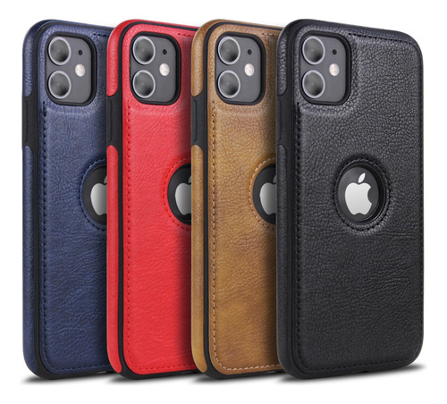 Funda Para iPhone Piel Leather Case Premium