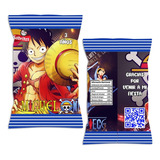 10 Dulcero Chips Bags Fiestas Infantiles Temática One Piece