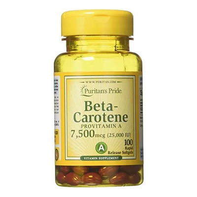 Purtans Prime Betacaroteno 25,000iu Provita 250 Cap Ptr Sabor Sin Sabor | Envío gratis