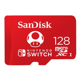 Tarjeta Sandisk Microsdxc Uhs-i Para Nintendo Switch 128gb