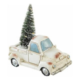 Goose Creek Vintage Red Truck Con Luz De Navidad Árbol D