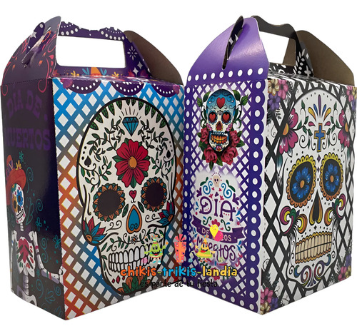 50 Cajitas Dulceros Fiesta Recuerdo Bolo Día De Halloween