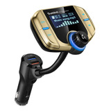 Transmisor Fm Sumind, Bluetooth, Aux. 3.5mm, Usb, Dorado