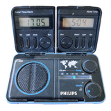 Radio Philips Travel Analogica/digital Doble Hora Año 1987