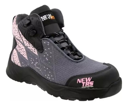 Bota Tenis De Seguridad De Dama New Trs 411 Con Casquilo