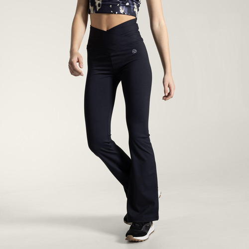 Calza Mujer Hr Flared Legging Negro Bsoul