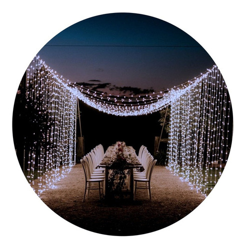 Cortina Led Vintage Blanco Calido O Blanco Frio 3x3 Bodas Navidad Para Toda Decoraciones En Bodas Jardin Cumpleaños