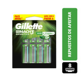 Gillette Mach3 Sensitive Repuestos De Afeitar Con Aloe 8 Und