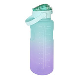 Botella De Agua Kawaii 2 Lt Motivacional Deportiva