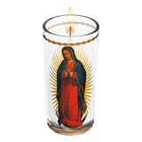 Caja Veladora Imagen Virgen De Guadalupe Con Farol 20p