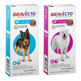 Combo 01 Bravecto 20 A 40 Kg + 01 Bravecto 40 A 56 Kg