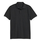 Polera Hombre Old Navy Manga Corta Piqué Negro