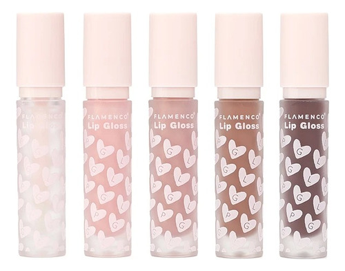 Kit De 5 Labiales Oil Lip + Shiny Lip Gloss +matte Lip Gloss