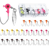 Kit Accesorios D/pesca Anzuelos C/cabezas D/pesca Boao 25pcs