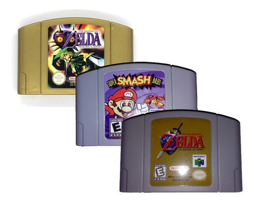 Zelda Ocarina Of Time + Majoras Mask + Smash Bros N64 R-pr0