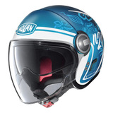 Casco Para Moto N21 Visor Playa Azul Zafiro Talla S Nolan