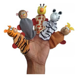 Titeres De Dedo Animales De La Selva Pack X5 Marionetas