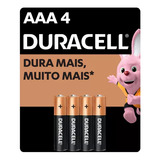 Pilha Alcalina Duracell Aaa 4un - D5591