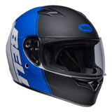 Bell Qualifier - Casco Integral (ascent Negro Mate/azul/blan