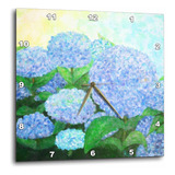 3drose Dpp__2 Pintura De Hortensias Azules Periwinkle Reloj 